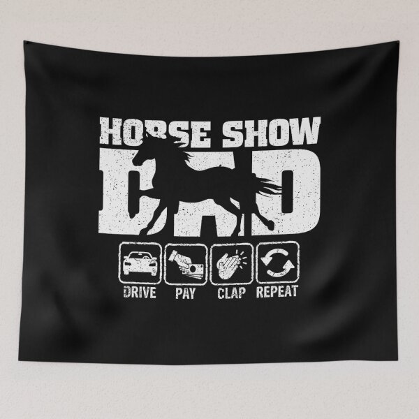 Item preview, Horse Show Dad Drive Pay Clap Repeat - Funny Horse Dad Xmas 		 designed and sold by ahhlaistuetzl.