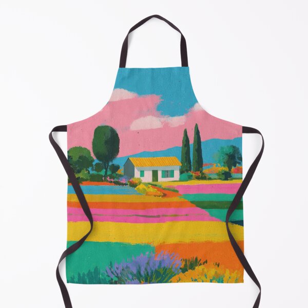 Item preview, Provençal landscape in mid-century style designed and sold by ArtHouseNiklas.