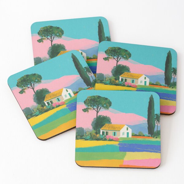 Item preview, French landscape in Matisse style designed and sold by ArtHouseNiklas.