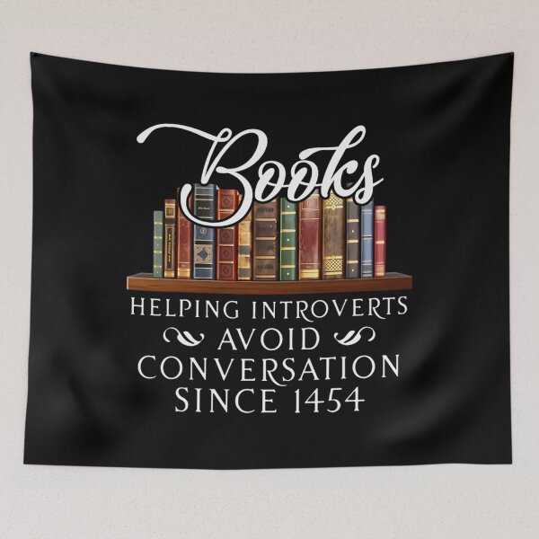 Item preview, Books helping introverts avoid conversation 		 designed and sold by tjiraapuleniu.