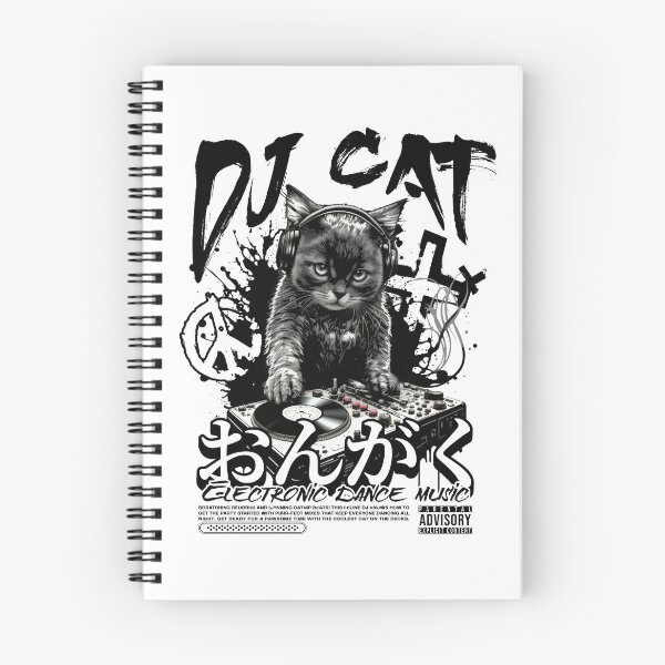 Item preview, DJ Cat Remix – Funny Music Love designed and sold by cybersilverhand.