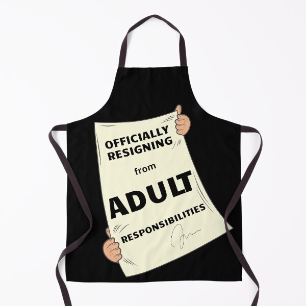 Item preview, Officially Resigning From Adult Responsibilities Text designed and sold by Oommen Studio .