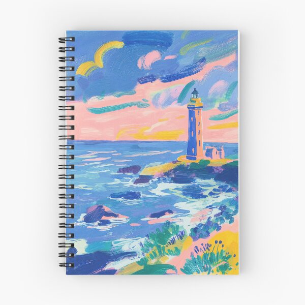 Item preview, Coastal lighthouse in Matisse style designed and sold by ArtHouseNiklas.