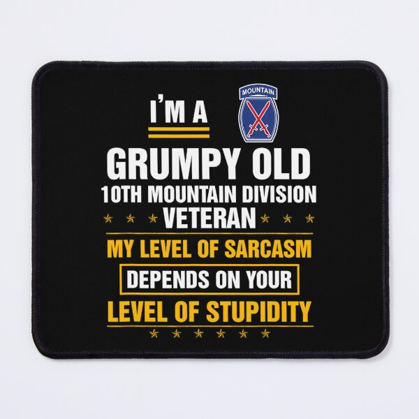 Item preview, Grumpy Old 10th Mountain Division Veteran Day Christmas designed and sold by imolauzawaq.