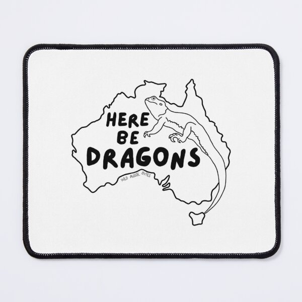Item preview, Here Be Dragons designed and sold by salvadorrojass.