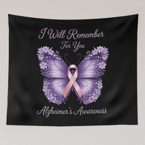 Item preview, Alzheimer's Awareness I Will Remember you Butterfly designed and sold by papertaless.