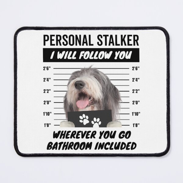 Item preview, Personal Stalker Dog  Blue And White Bearded Collie designed and sold by salvadorrojass.