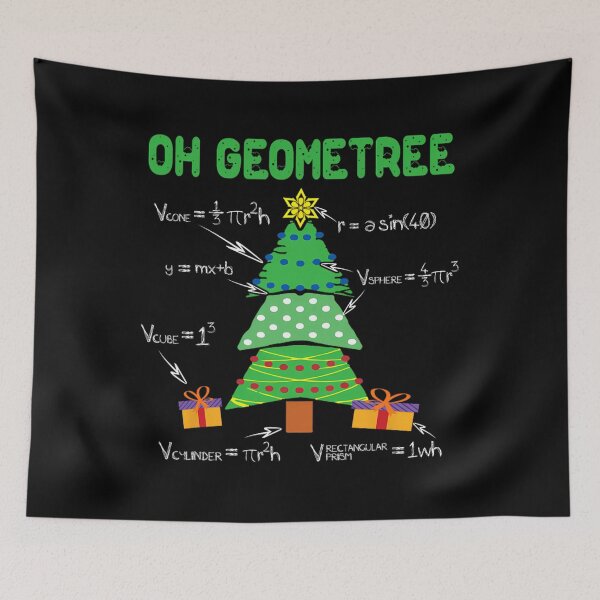 Item preview, Oh Geometree Geometry Math Science Teacher Christmas 		 designed and sold by hailersuont.
