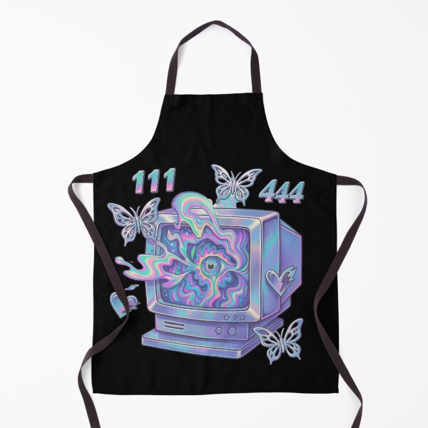Item preview, Y2K Psychedelic CRT Portal – Angel Numbers Neon Aesthetic designed and sold by Tatko Designs.