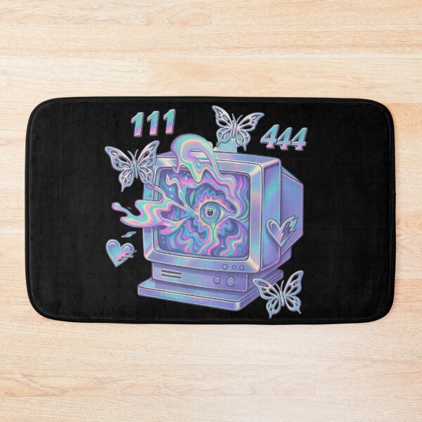 Item preview, Y2K Psychedelic CRT Portal – Angel Numbers Neon Aesthetic designed and sold by Tatko Designs.