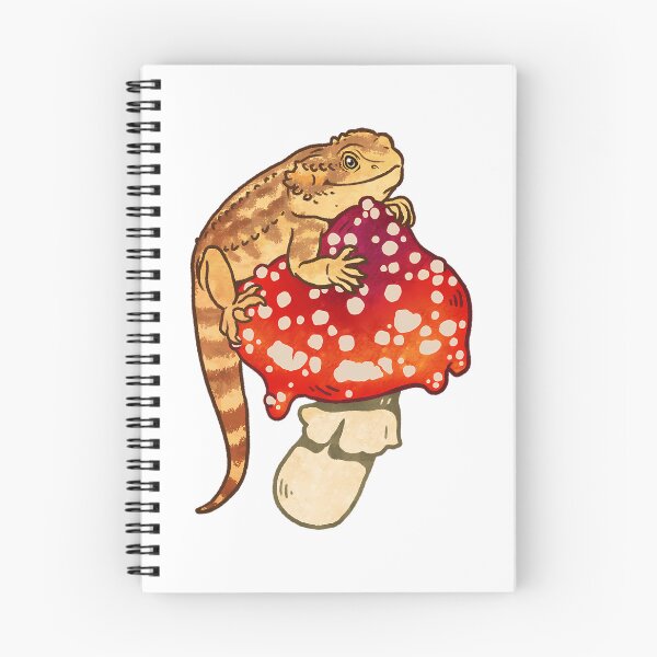 Item preview, Distinguished Bearded Dragon On Red Spotted Mushroom designed and sold by salvadorrojass.