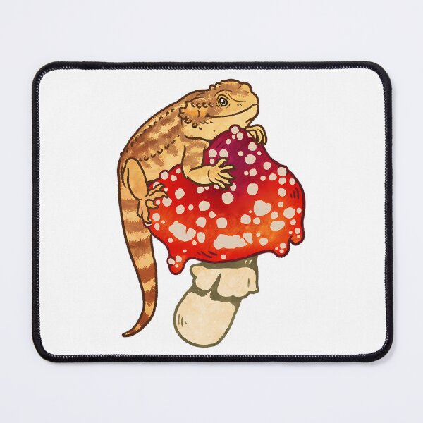 Item preview, Distinguished Bearded Dragon On Red Spotted Mushroom designed and sold by salvadorrojass.