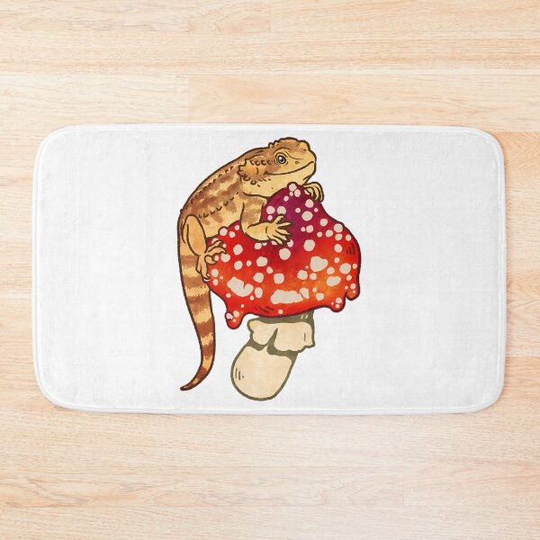 Item preview, Distinguished Bearded Dragon On Red Spotted Mushroom designed and sold by salvadorrojass.