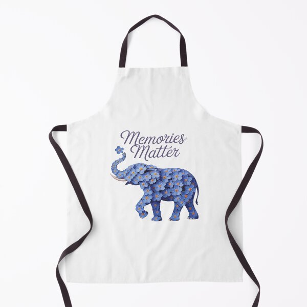 Item preview, Alzheimer's Awareness Myosotis Forget me not Flower Elephant designed and sold by papertaless.