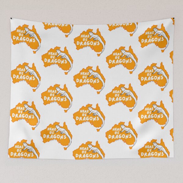 Item preview, Here Be Dragons (Colour 2) designed and sold by salvadorrojass.