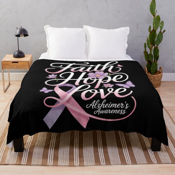 Item preview, Alzheimer's Awareness Purple Ribbon Products Faith Hope Love designed and sold by papertaless.