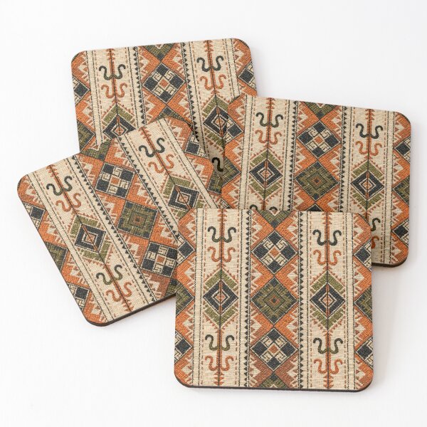 Item preview, Transylvanian Geometric Rug Pattern | Rustic Romanian Folk Art Diamond Motif designed and sold by Maximilianos.