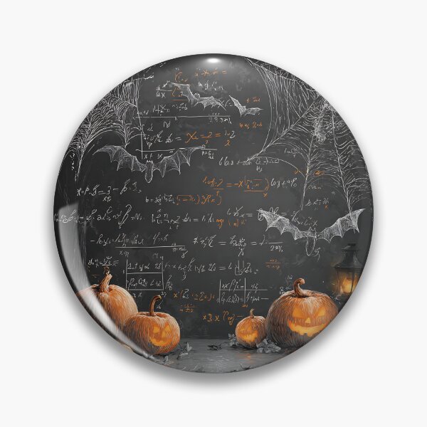 Item preview, Haunted Chalkboard – Spooky Halloween Classroom Line Art with Bats and Pumpkins designed and sold by Lemon-Monday.