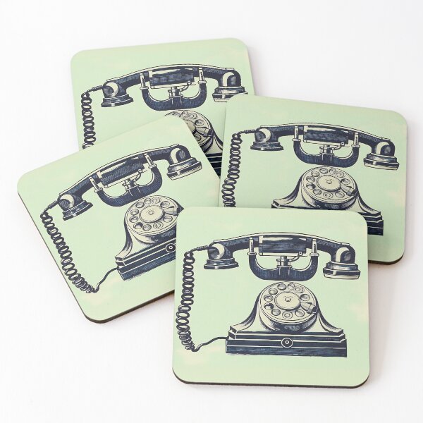 Item preview, Retro Teal Rotary Phone designed and sold by LanaGustavsson.