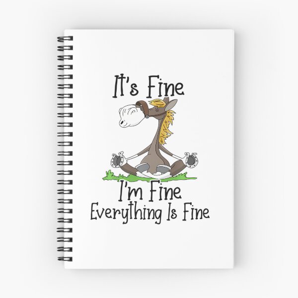 Item preview, It's Fine I'm Fine Everything Is Fine Funny Yoga Horse Nurse Swea		 designed and sold by lkhirwbrm.