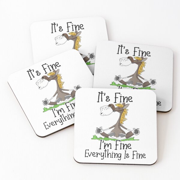 Item preview, It's Fine I'm Fine Everything Is Fine Funny Yoga Horse Nurse Swea		 designed and sold by lkhirwbrm.