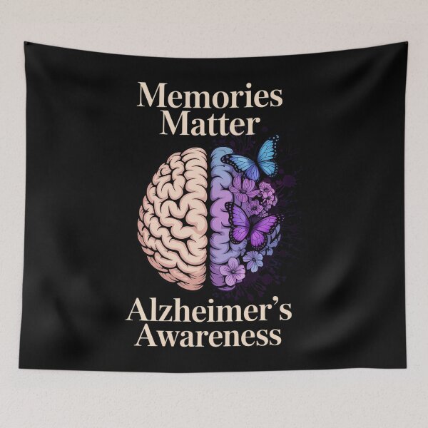 Item preview, Alzheimer's Dementia Awareness Support Brain Memories Matter designed and sold by papertaless.