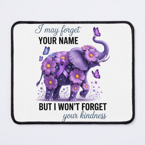 Item preview, Alzheimer's Dementia Awareness Support Elephant I May Forget designed and sold by papertaless.