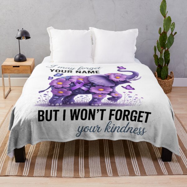 Item preview, Alzheimer's Dementia Awareness Support Elephant I May Forget designed and sold by papertaless.