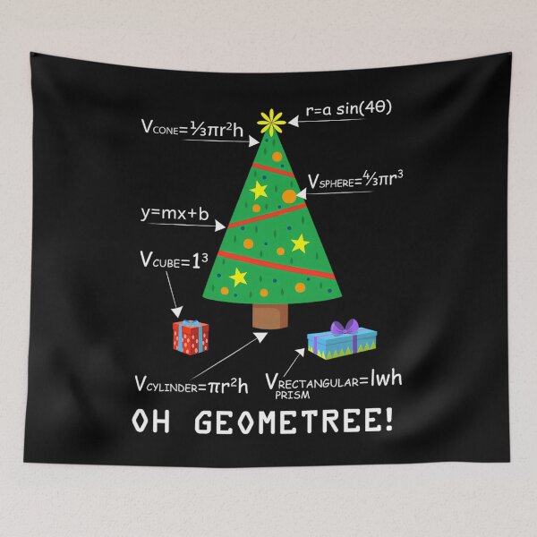 Item preview, Oh Geometree 	 Geometry Christmas Tree Funny Math 	 		 designed and sold by hailersuont.