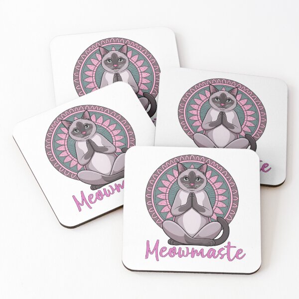 Item preview, Meowmaste Cat Yoga Meditation designed and sold by DigitalDream11.