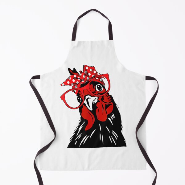 Item preview, cute Chicken With Bandana Headband and Glasses designed and sold by gajrebinoya1.