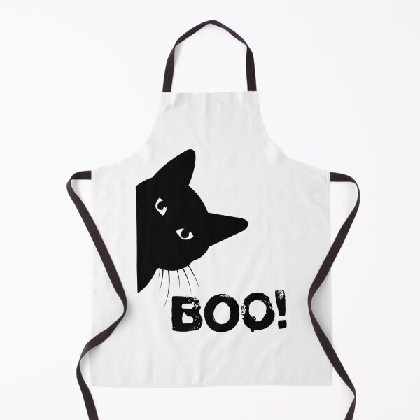 Item preview, Boo! Funny Hiding Peekaboo Scary Halloween Cat designed and sold by wildatrinkoo.