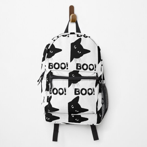 Item preview, Boo! Funny Hiding Peekaboo Scary Halloween Cat designed and sold by wildatrinkoo.
