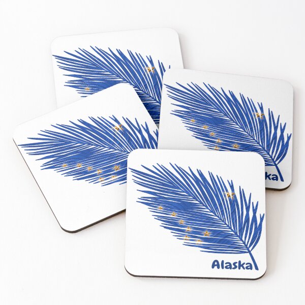 Item preview, Abstract Alaska Flag – Feather Shape Design designed and sold by ArteJorge48.
