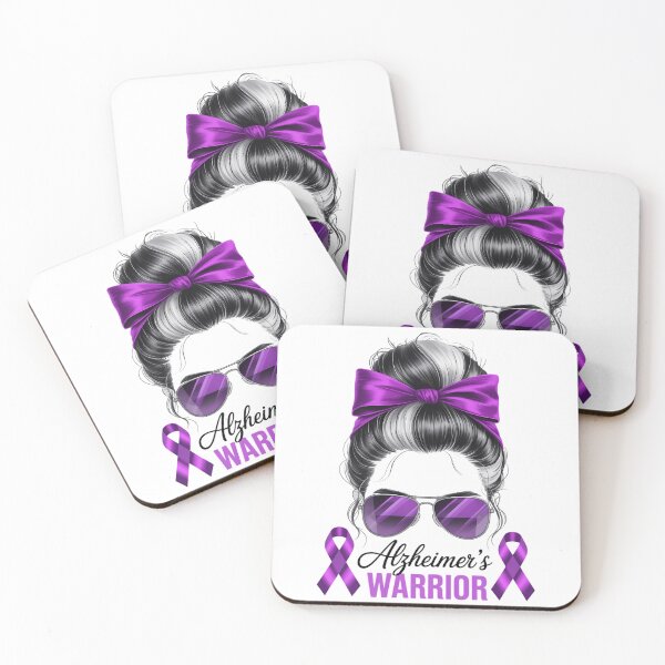 Item preview, Alzheimer's Warrior For Women ALZ Alzheimer Messy Bun designed and sold by papertaless.