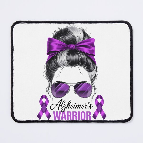 Item preview, Alzheimer's Warrior For Women ALZ Alzheimer Messy Bun designed and sold by papertaless.