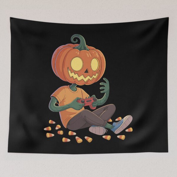 Item preview, Halloween Pumpkins Head Gamer Video Gaming designed and sold by Bandikonsalez.