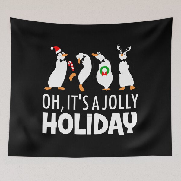Item preview, Oh It’s A Jolly a Holidays Christmas Penguin Box Santa Hat 		 designed and sold by hailersuont.