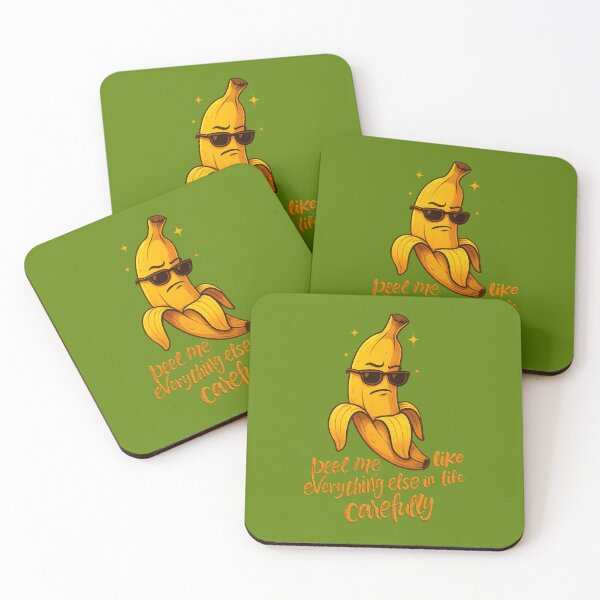 Item preview, Peel Me Carefully – Funny Banana Quote Design designed and sold by UnpeelMeArt.