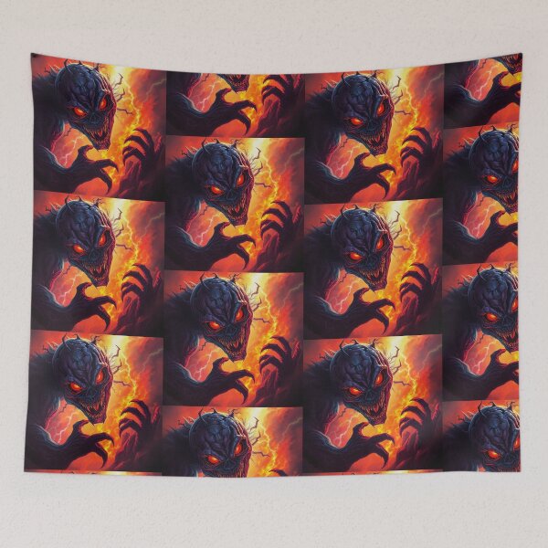 Item preview,  Demonic evil creature cool heavy metal halloween artwork designed and sold by Vintage Designs +.