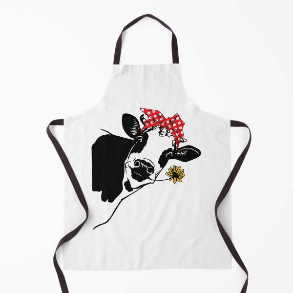 Item preview, Cute Heifer Cow With Bandana Headband and Glasses designed and sold by gajrebinoya1.