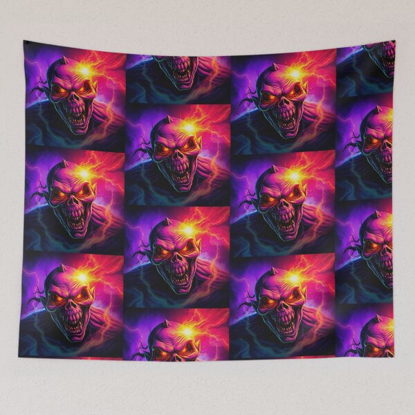 Item preview, Demonic evil creature cool heavy metal halloween artwork designed and sold by Vintage Designs +.