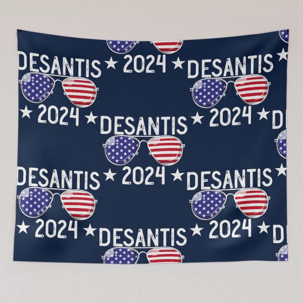 Item preview, Desantis 2024 USA Flag Aviators Vote President Desantis 2024 Gear designed and sold by silasrory.
