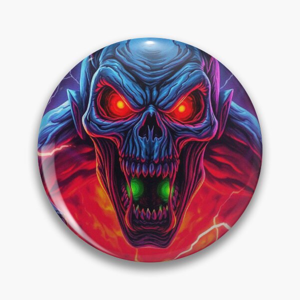 Item preview, Demonic evil creature cool heavy metal halloween artwork designed and sold by Vintage Designs +.