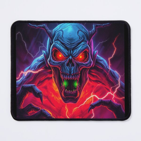 Item preview, Demonic evil creature cool heavy metal halloween artwork designed and sold by Vintage Designs +.