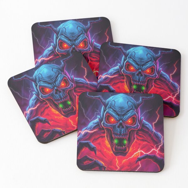 Item preview, Demonic evil creature cool heavy metal halloween artwork designed and sold by Vintage Designs +.