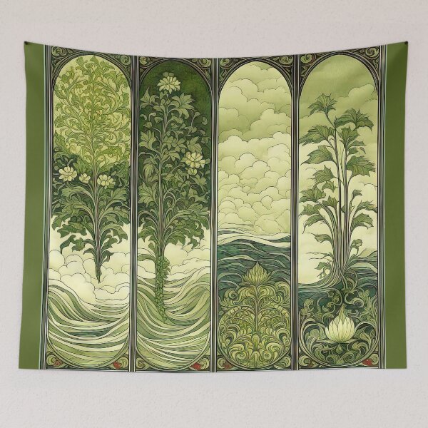 Item preview, Verdant Nouveau Panels designed and sold by LanaGustavsson.