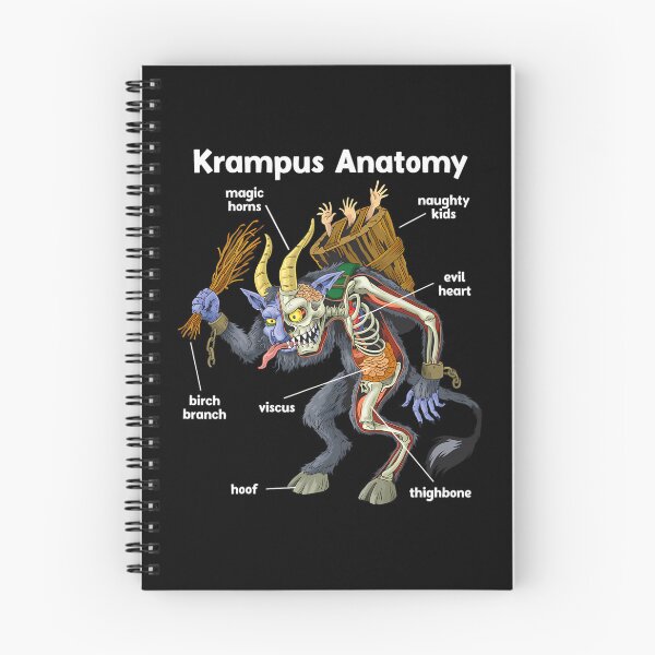 Item preview, Gruss Vom Krampus Anatomy Germanic Christmas Demon Horror 		 designed and sold by imolauzawaq.