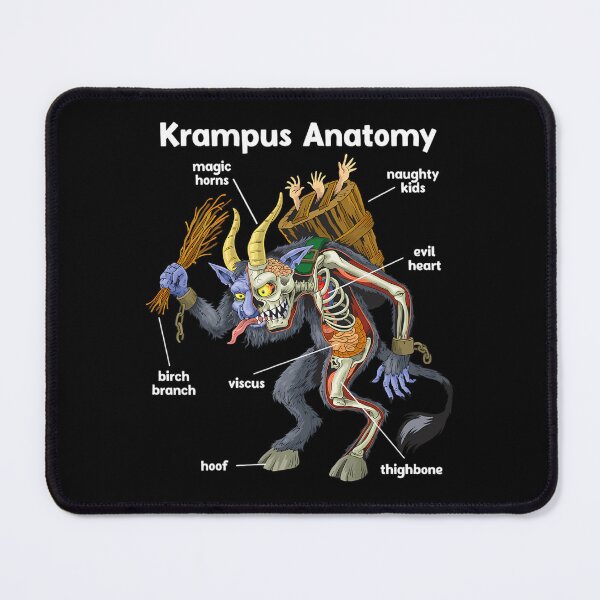 Item preview, Gruss Vom Krampus Anatomy Germanic Christmas Demon Horror 		 designed and sold by imolauzawaq.