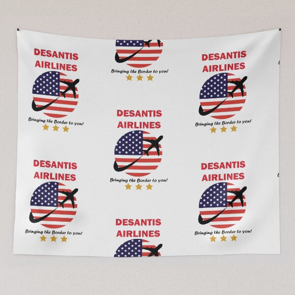 Item preview, Desantis Airlines Bringing The Border To You (1) designed and sold by silasrory.